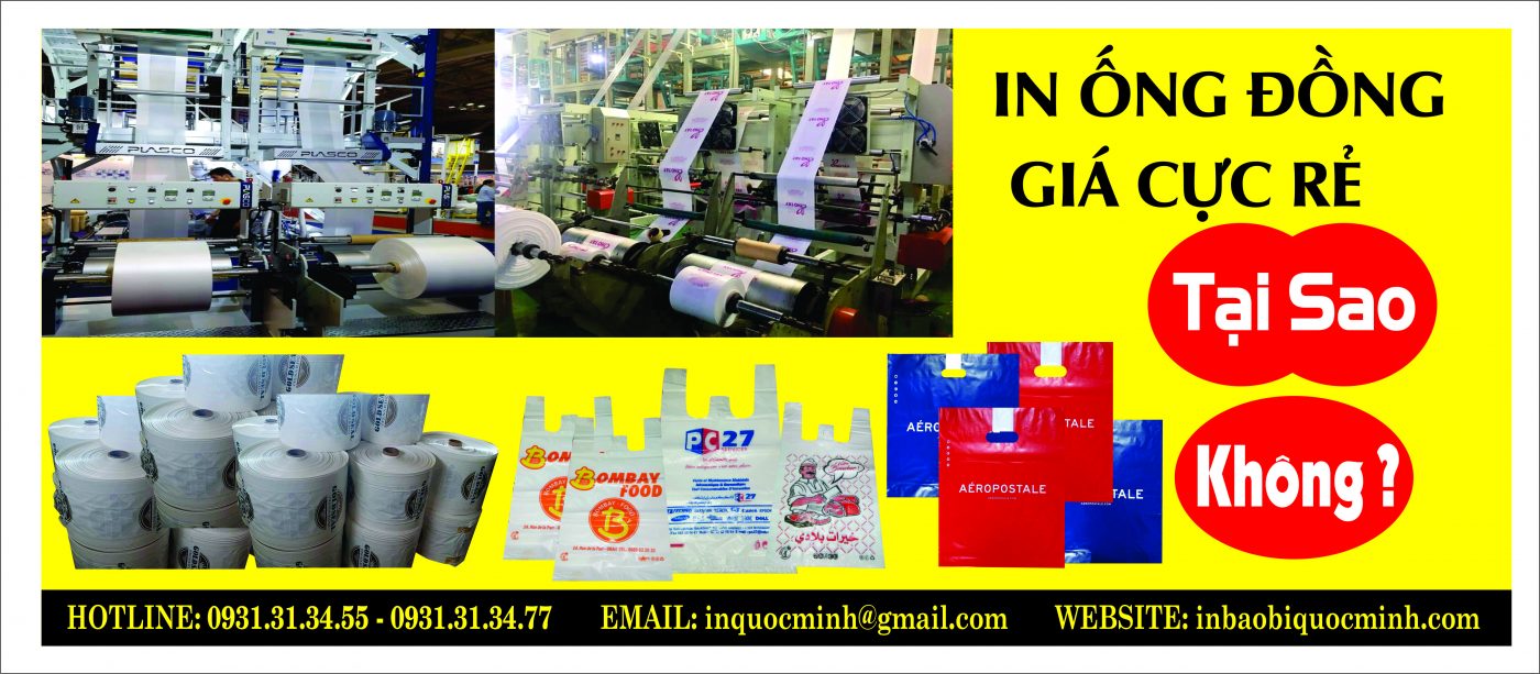 In bao bì Quốc Minh – Chuyên in túi xốp, bao bì nhựa, túi quai ép, túi nilon & bao bì giá rẻ