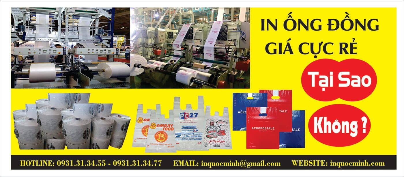 In bao bì Quốc Minh – Chuyên in túi xốp, bao bì nhựa, túi quai ép, túi nilon & bao bì giá rẻ