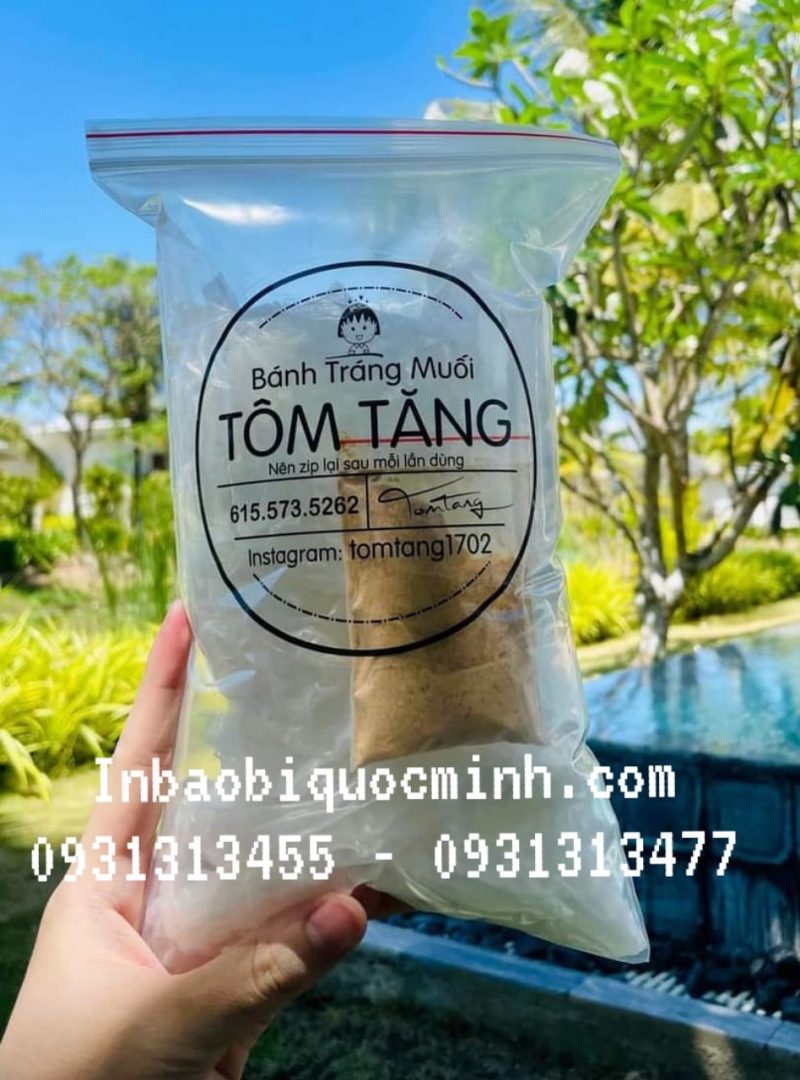 Mẫu túi zipper trong suốt